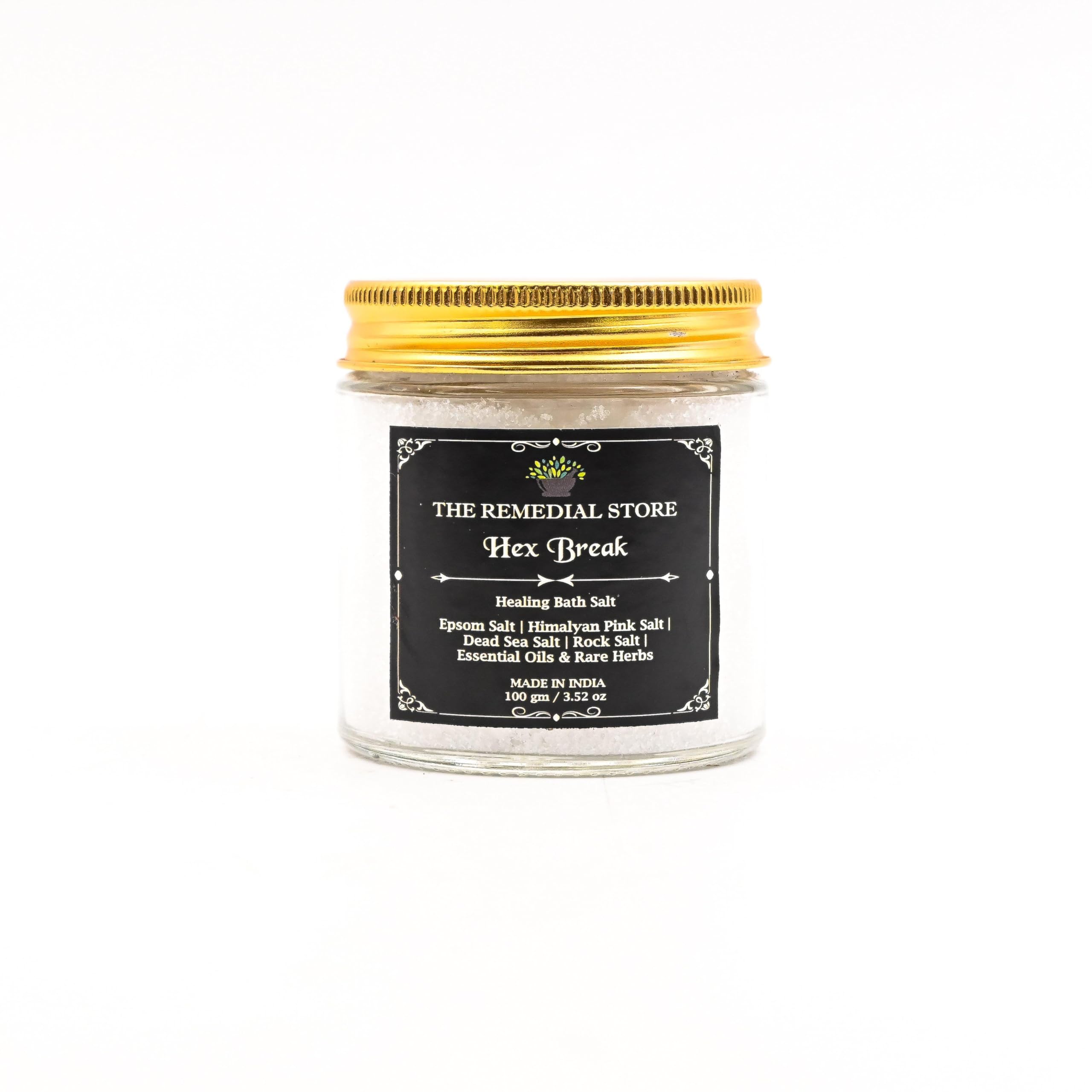 Healing Bath Salt | Stress Reliever | Calming | Relaxing | Pure & Natural | Sea Salt | Body Massage | Prosperity Salt (Hex Break, 100gm)-image-46
