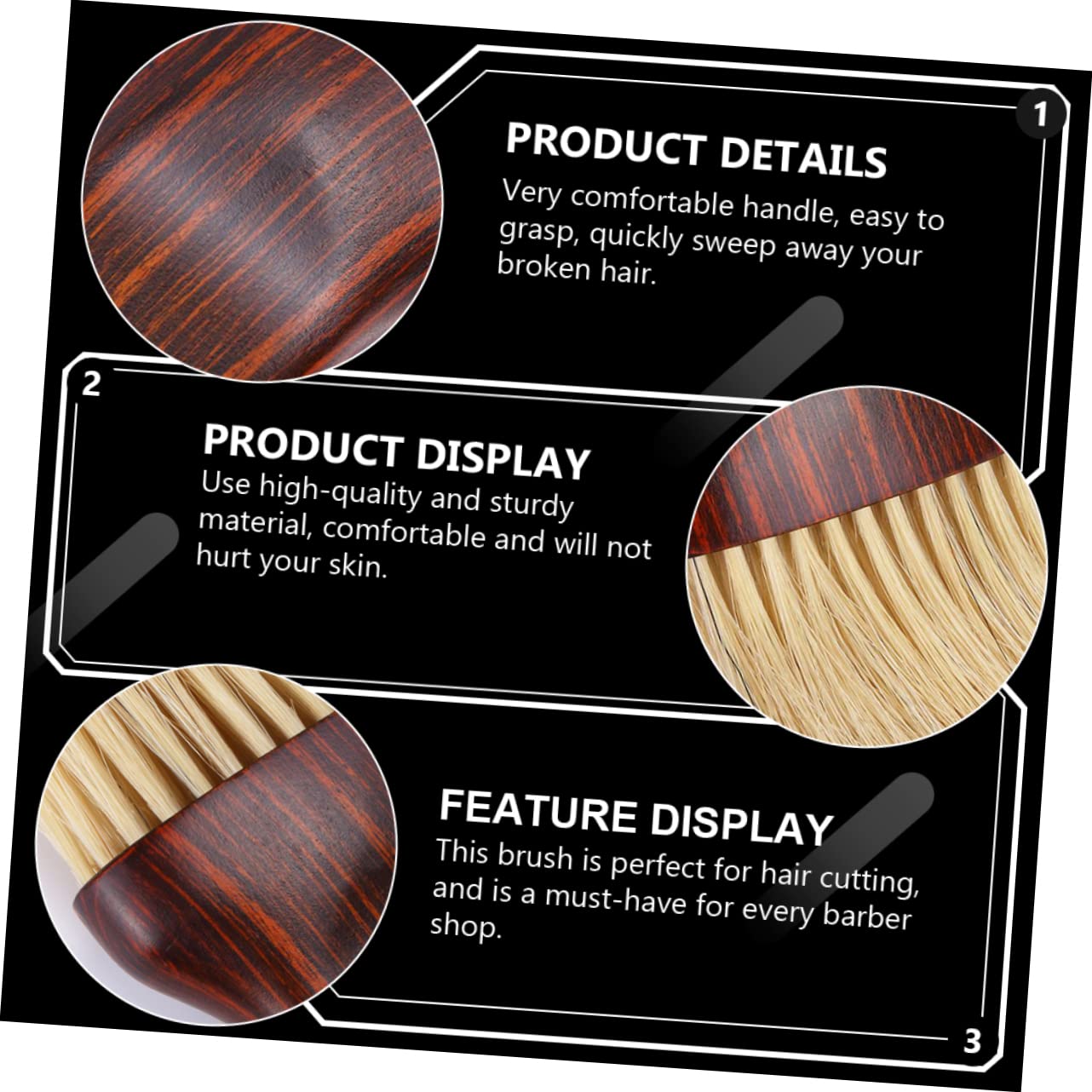 MAGICLULU 3 Pz spazzola per spazzole professionali per parrucchieri hair brush salone spazzola per tagliare i spolverino spazzola da parrucchiere spazzola per parrucchieri