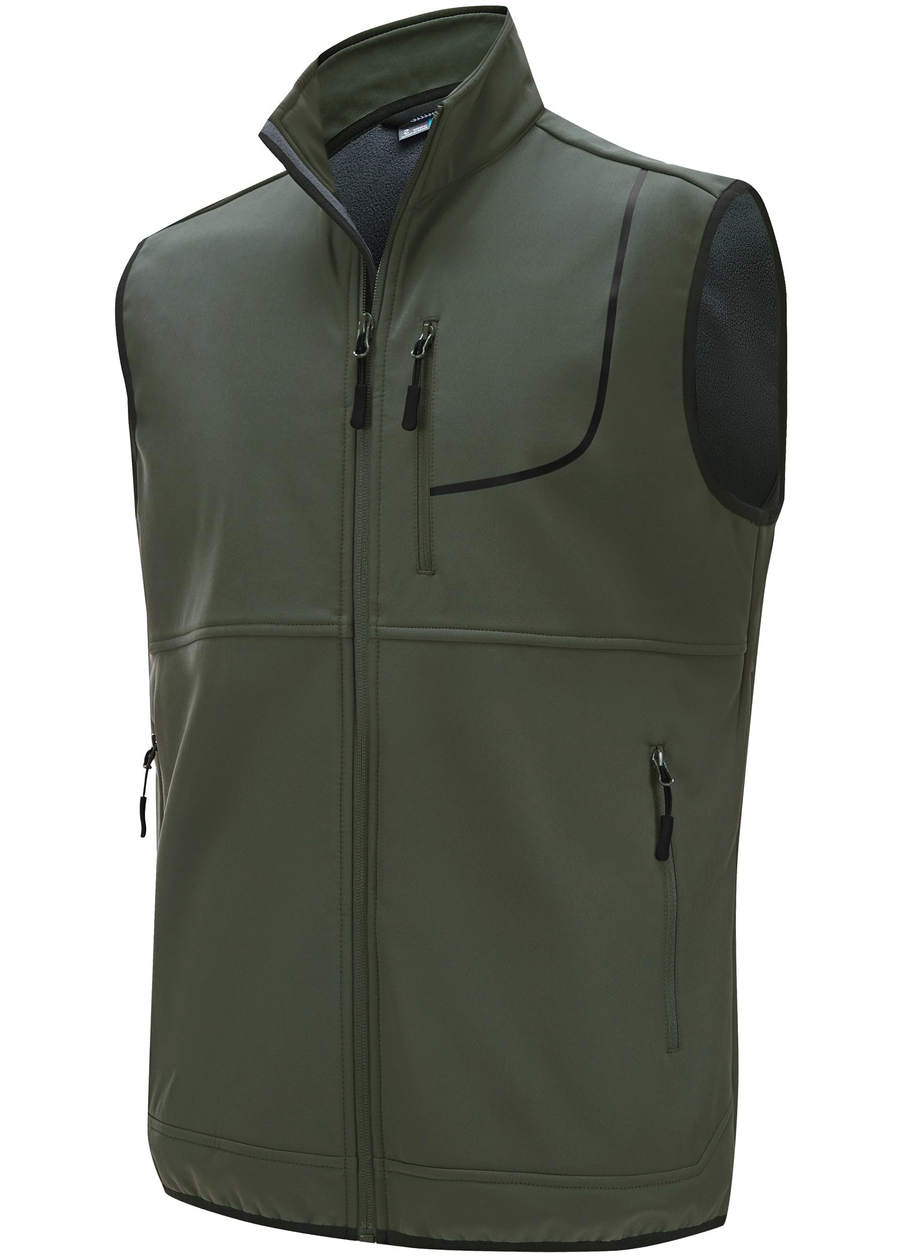 Willit Gilet da golf da uomo in pile per attività all'aperto, giacca invernale Softshell Outerwear senza maniche per escursionismo causale