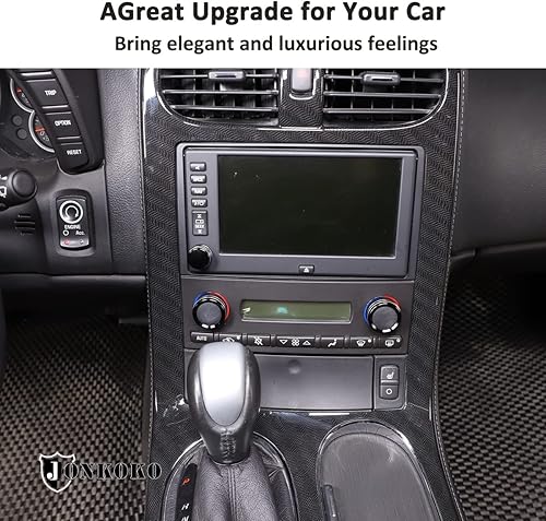 Miniatura 5 de Cubierta de perilla de volumen de aire acondicionado de automóvil de aleación de aluminio para Chevrolet Corvette C6 2005-2013 AC Climate Radio