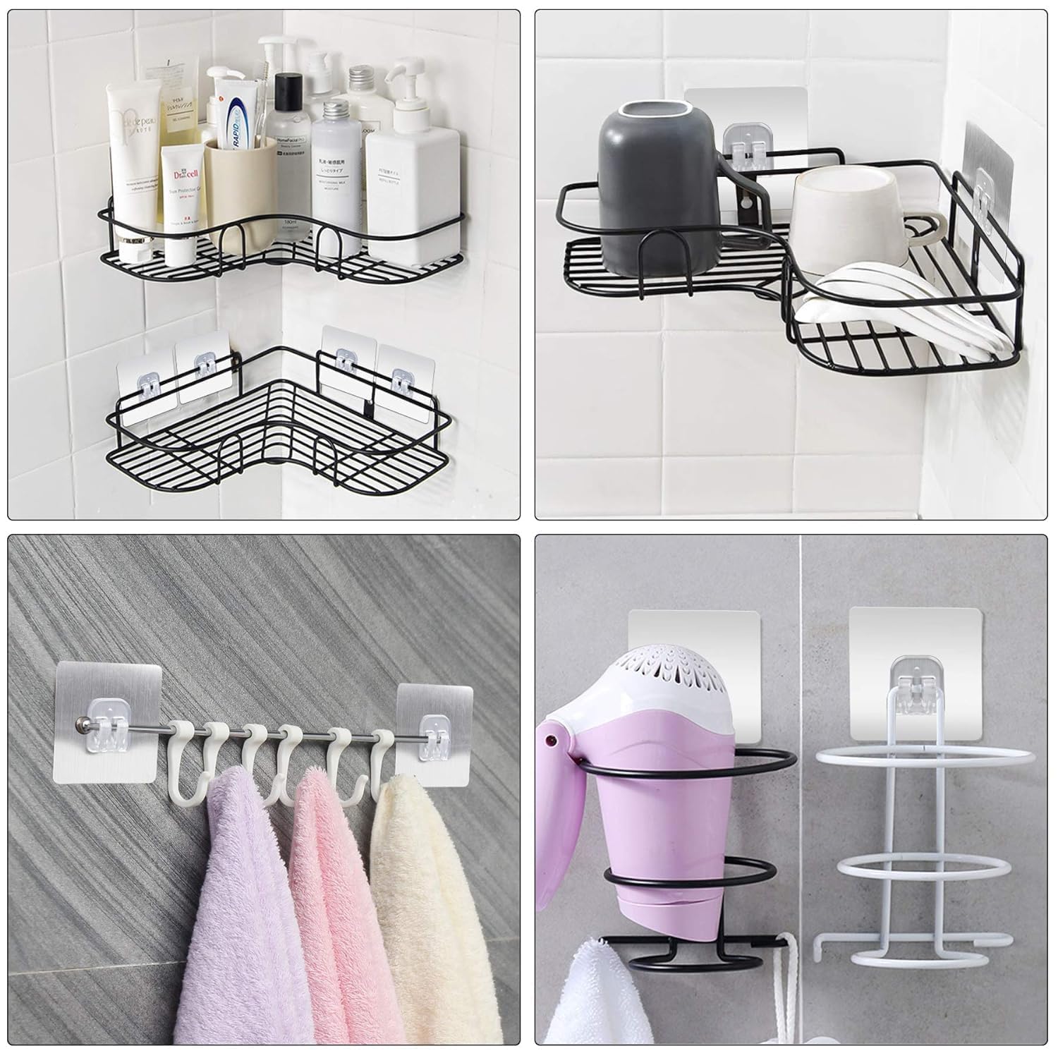 Self Adhesive Wall Hooks - Damage-Free Hanging -7