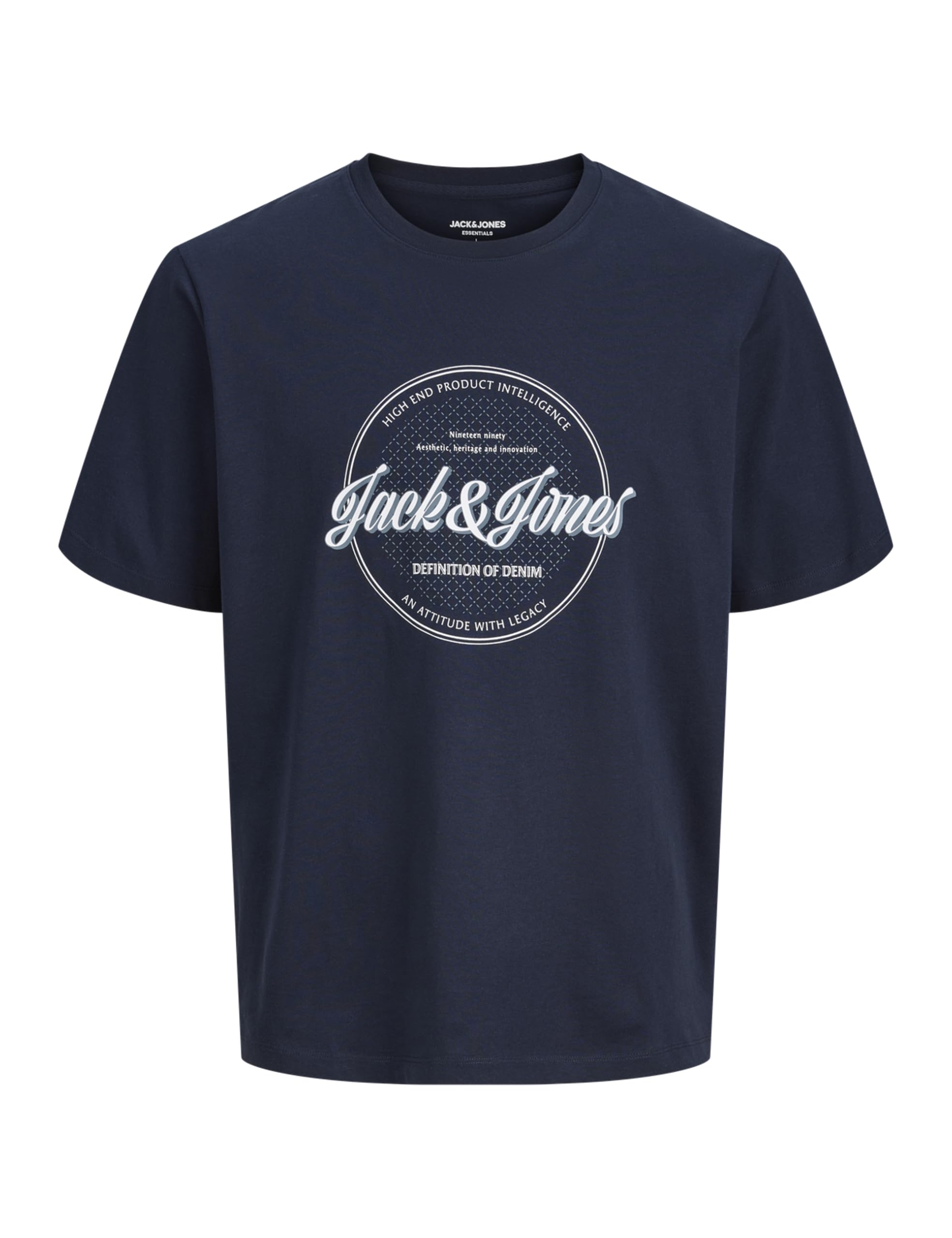 JACK & JONES Herren Jjedover Denim Tee Ss O-Neck Noos