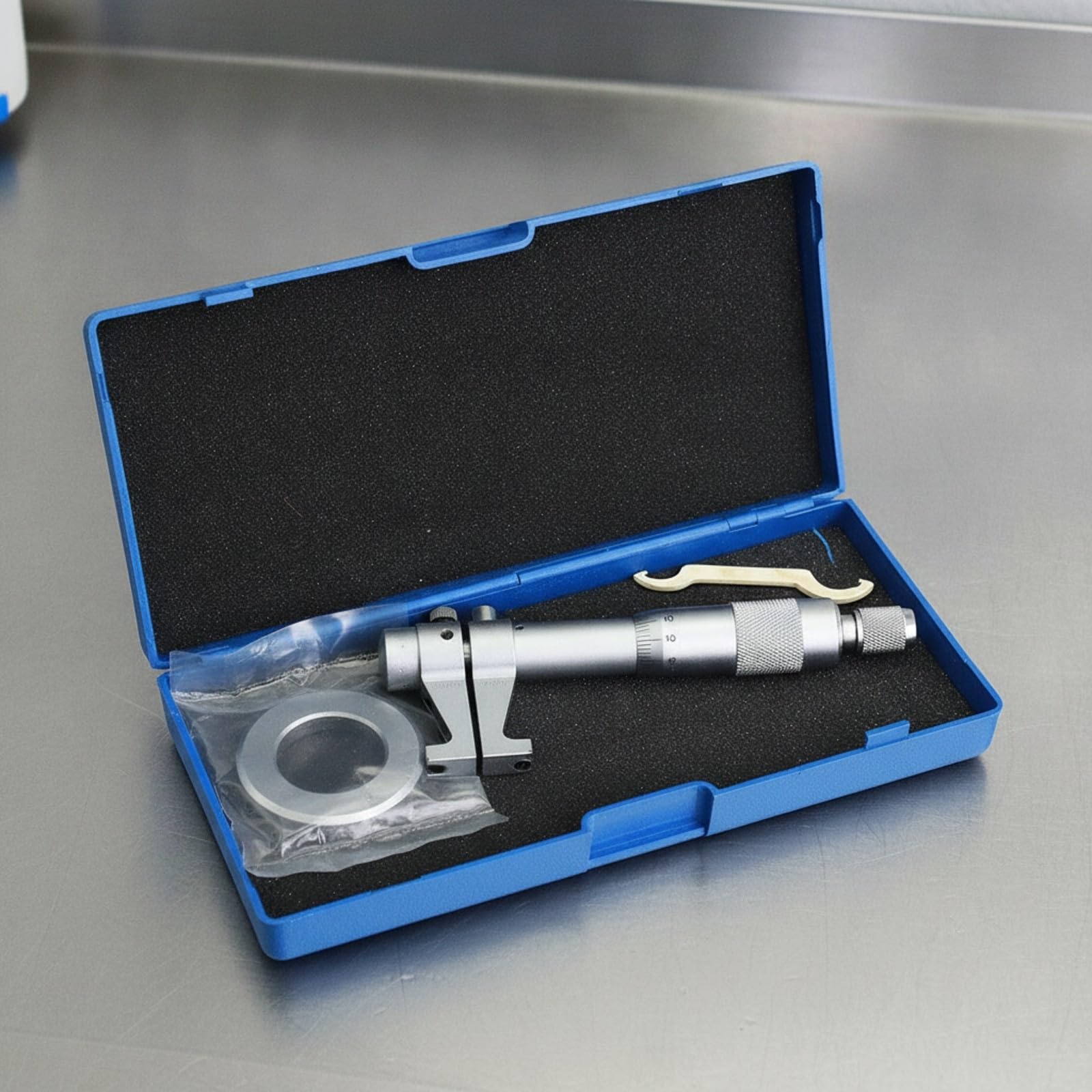 Tore Diametro Interno Calibro Acciaio Inossidabile con Contatti Regolabili E Bloccaggio Misure per zioni Precisione in Officina Meccanica E Ispezione Manutenzione, 30MM