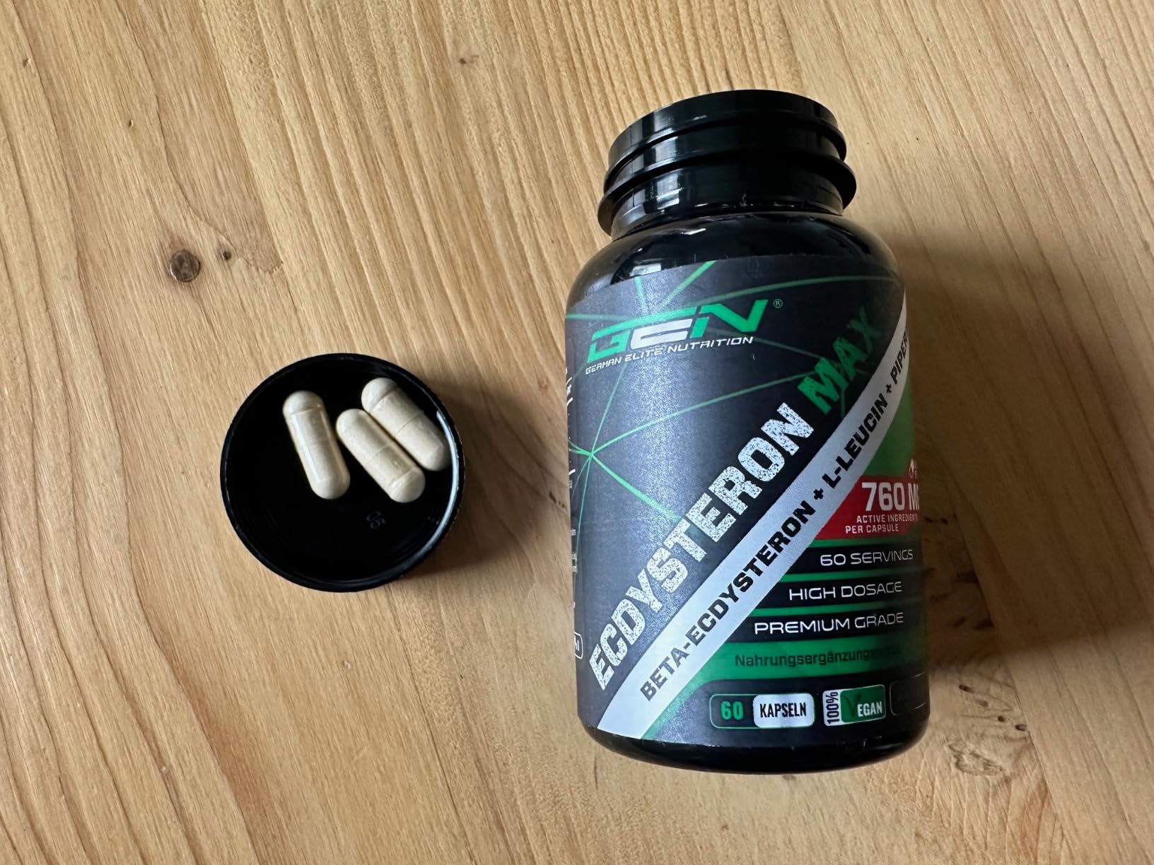 Ecdystérone Vitaler's 300mg - 60 Gélules - Énergie, Endurance, Récupération - Neuf Sous Emballage