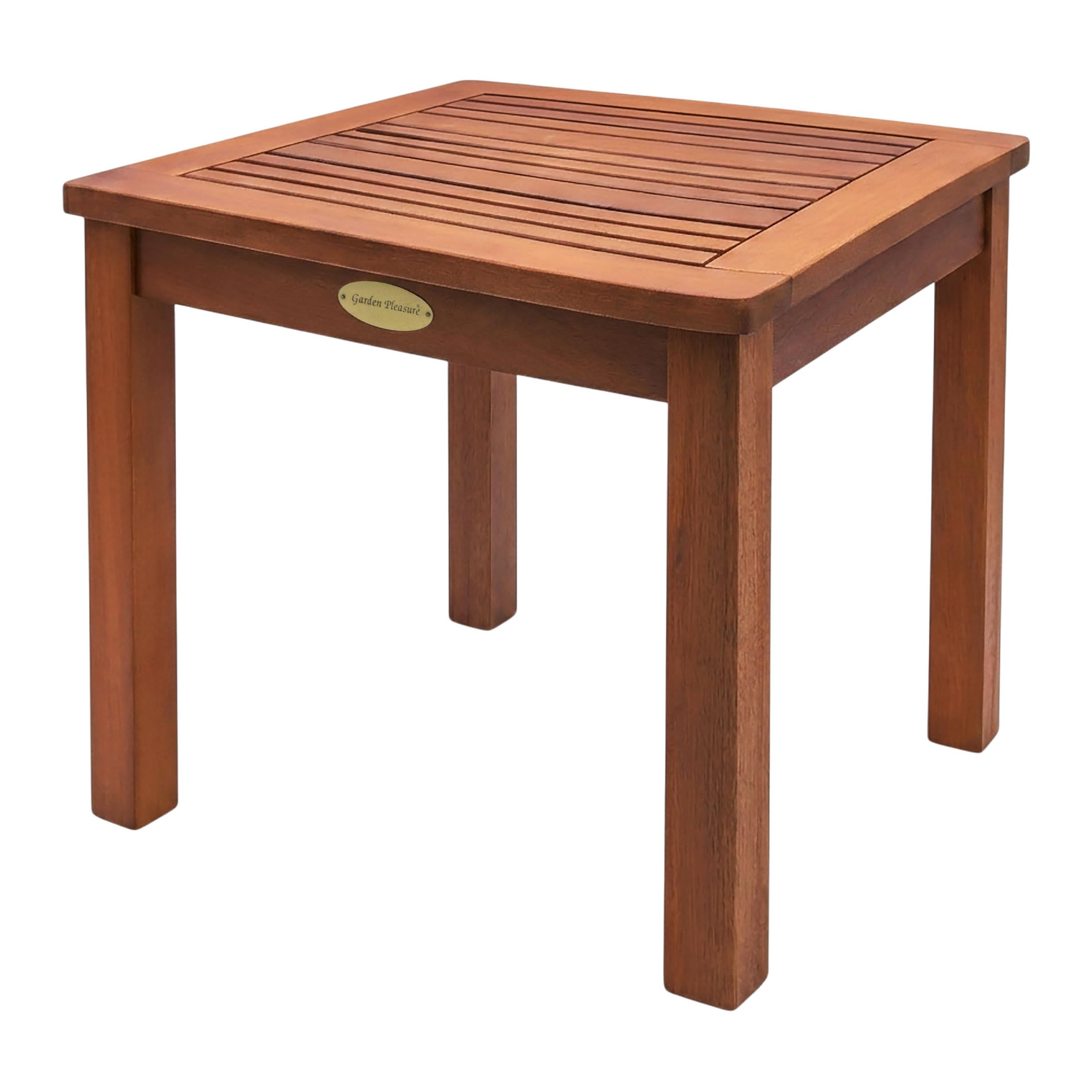 Spetebo Beistelltisch aus Eukalyptus Holz, 44 x 44 cm, rechteckig