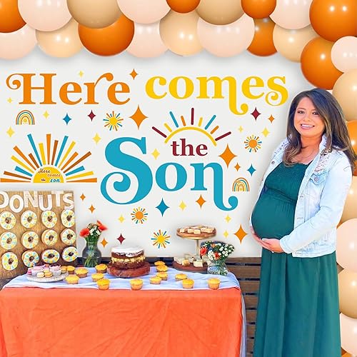 Vista 38 de Barri Design Suministros para fiesta de feliz cumpleaños, decoraciones de primer cumpleaños para niños, telón de fondo de fiesta de caramelo