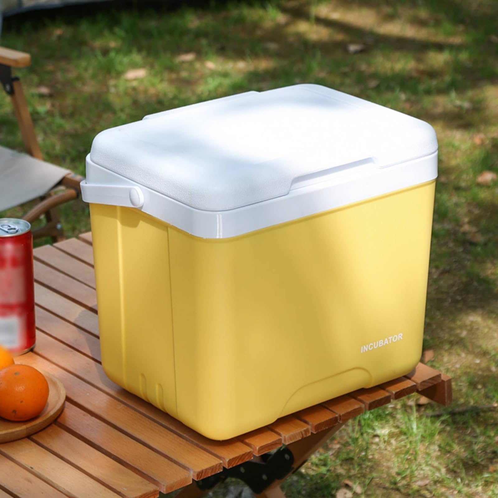 Frigo Portatile Rigido Isolato Borsa Termica Rigida Isolata Contenitore Termico con Coperchio per Viaggiatori, Pescatori, Campeggio