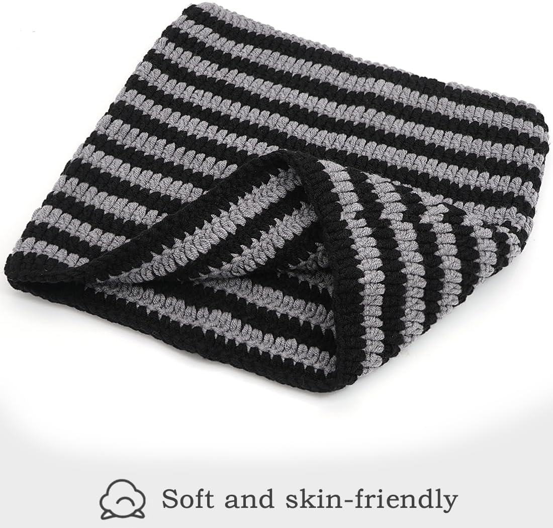 XYIYI Crochet Hats for Women Cat Ear Knit Hat Vintage Beanie Grunge Accessories Slouchy Beanies for Womens - Image 4