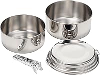 Vista 3 de MSR Alpine 2 - Juego de ollas de camping de acero inoxidable