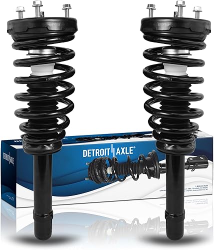 Miniatura 65 de Detroit Axle - 2 puntales delanteros para Chevrolet Aveo Aveo5 Pontiac G3 Wave, 2 puntales con suspensión de reemplazo de montaje de resorte