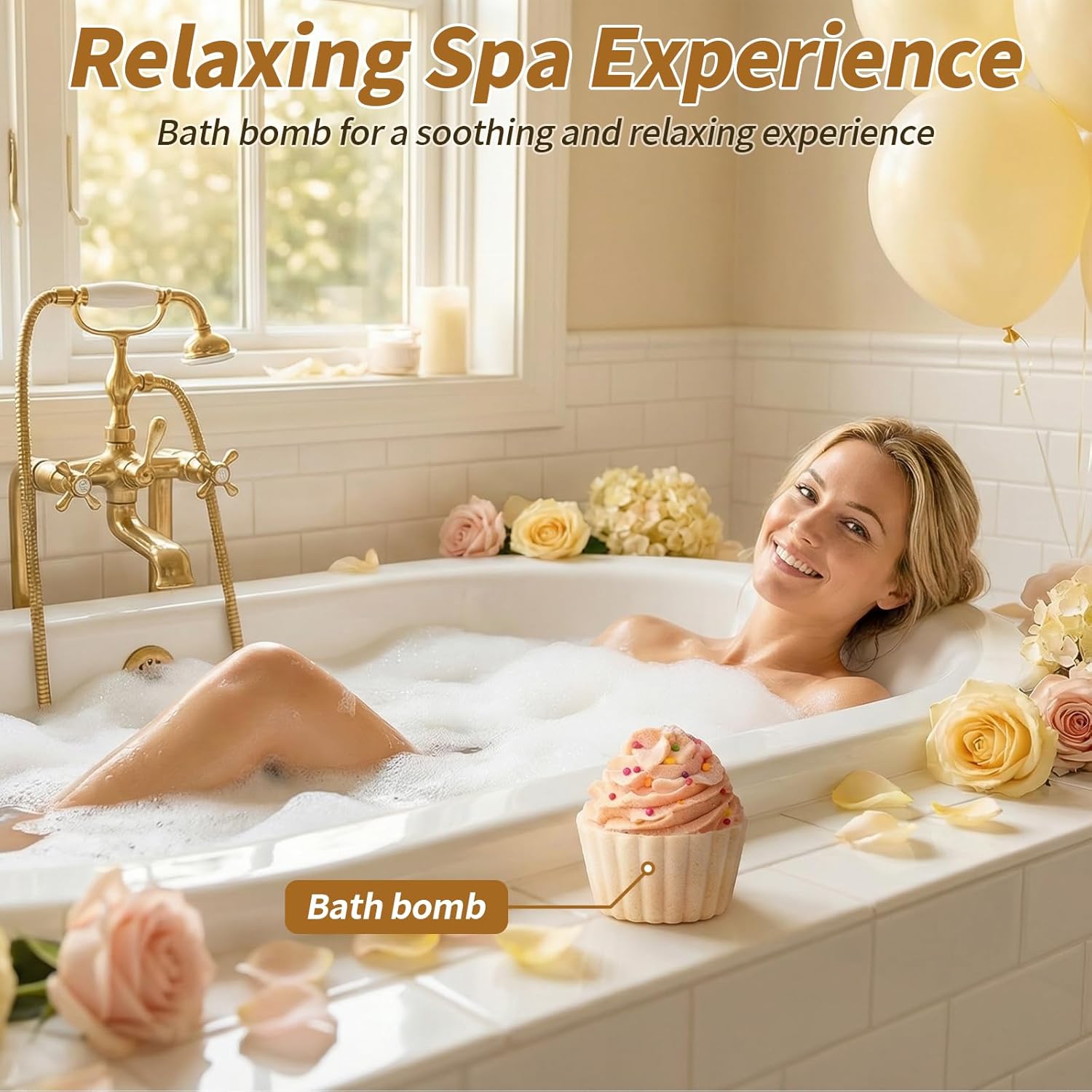 Birthday Gifts for Women, Self Care Package Unique Happy Birthday Basket for Her Mom Best Friends Wife Sister Boss, Get Well Soon Gift Baskets Spa Care Relaxation Sets, Beige - Image 5