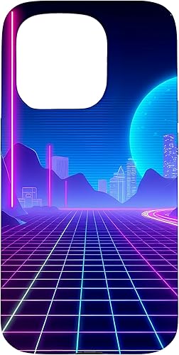Miniatura 14 de Funda de arte para iPhone 16 Pro Vaporwave Synthwave Retrowave de los años 80 y 90