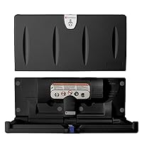 Vista 1 de Foundations Cambiador de bebé horizontal clásico con placa trasera de montaje EZ, montado en la pared, correa de seguridad ajustable con una sola