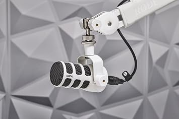 RØDE Podmic, Professional Dynamic Podcast Microphone, White