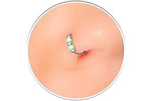 Emerald Adorned Iridescent Silver 925 Shamrock Nose Ring Set