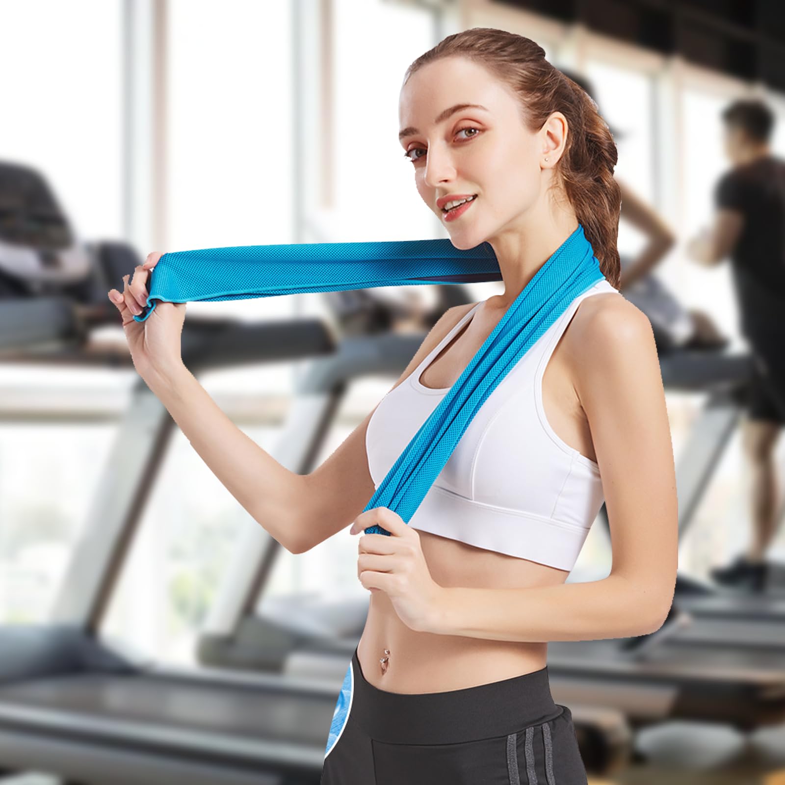 6 Asciugamani Rinfrescanti In Microfibra – Panno Sportivo Ad Asciugatura Rapida Per Fitness, Viaggi, Spiaggia E Yoga - 2