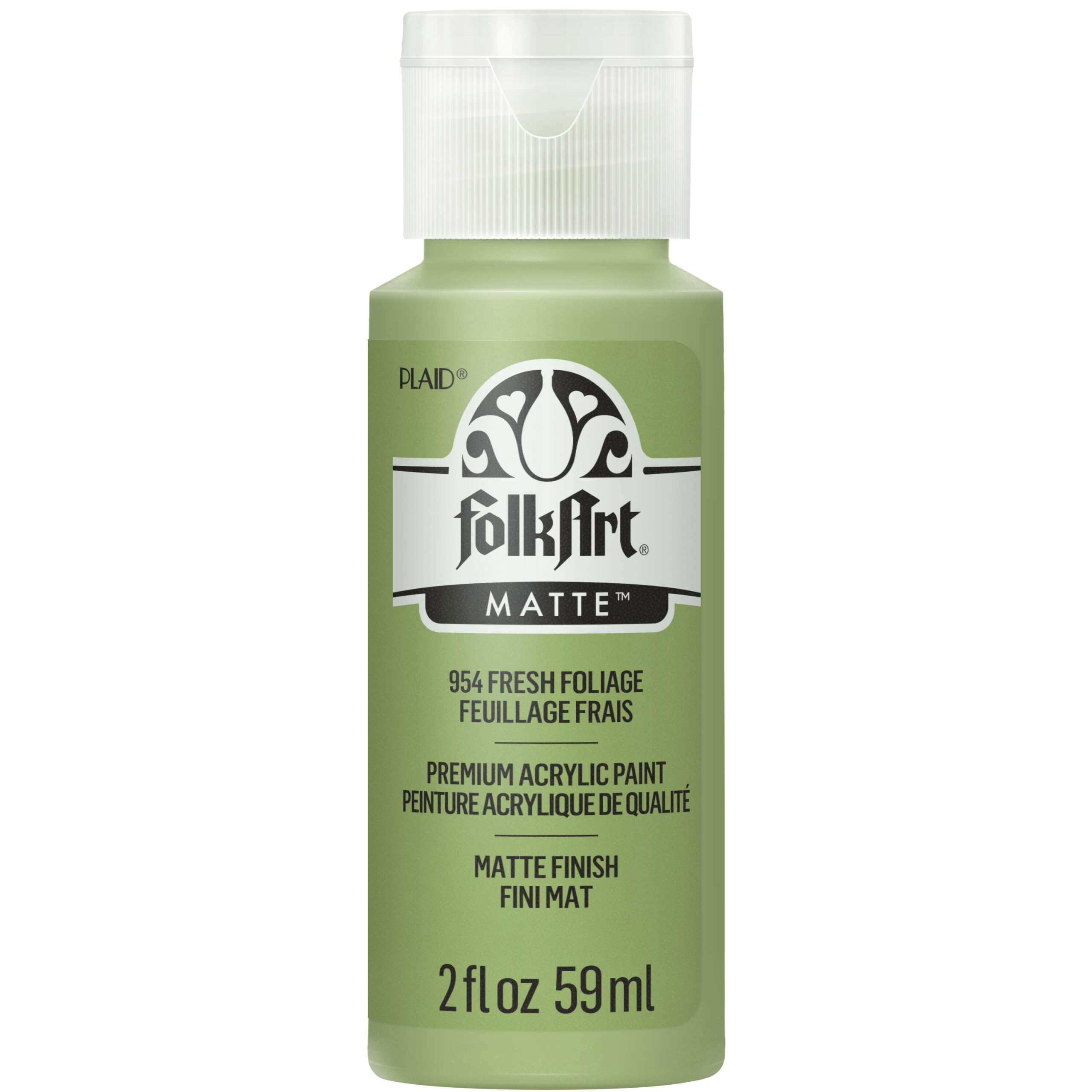 FolkArt Acrylic Paint in Assorted Colors (2 oz), 954, Fresh Foliage