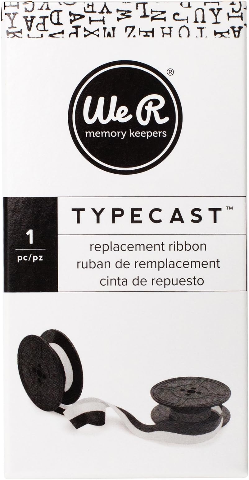 We R Memory Keepers Typecast Typewriter - Ribbon - White / Black