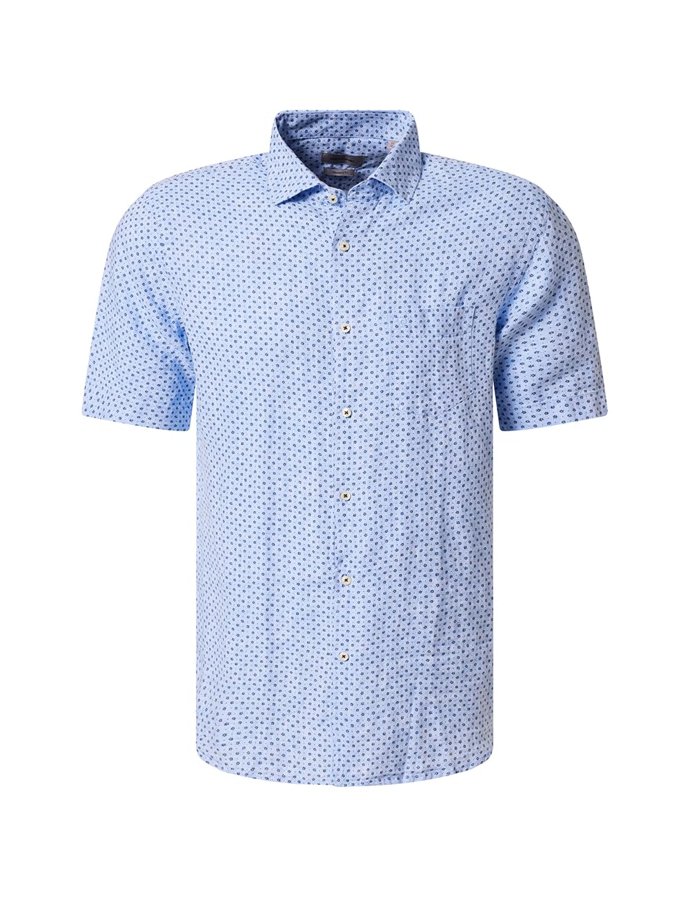 Pierre Cardin Kent 1001 - Camisa de manga corta para hombre, diseño de cuadros
