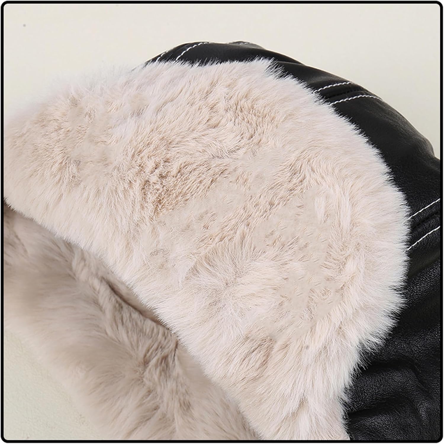 Fashion Winter Earflap Hat Windproof Plush Interior Soft Trapper Russian Ushanka for Women Men Outdoor Activity Winter Earfla