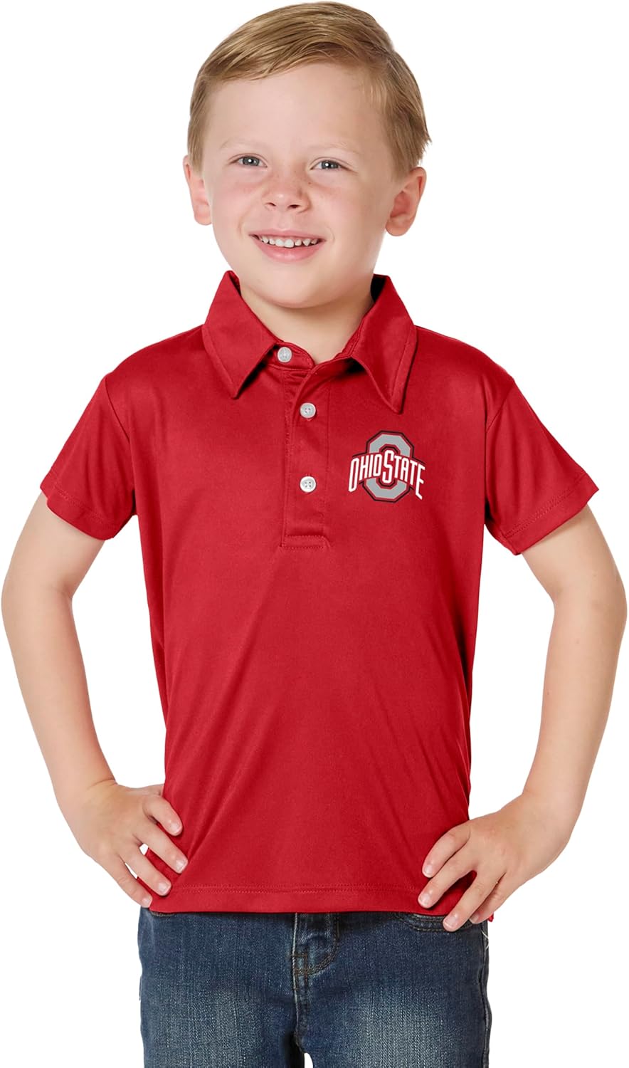 Little King NCAA Toddler Boys Polo Shirt-Polyester- Sizes 2T 3T 4T 5T