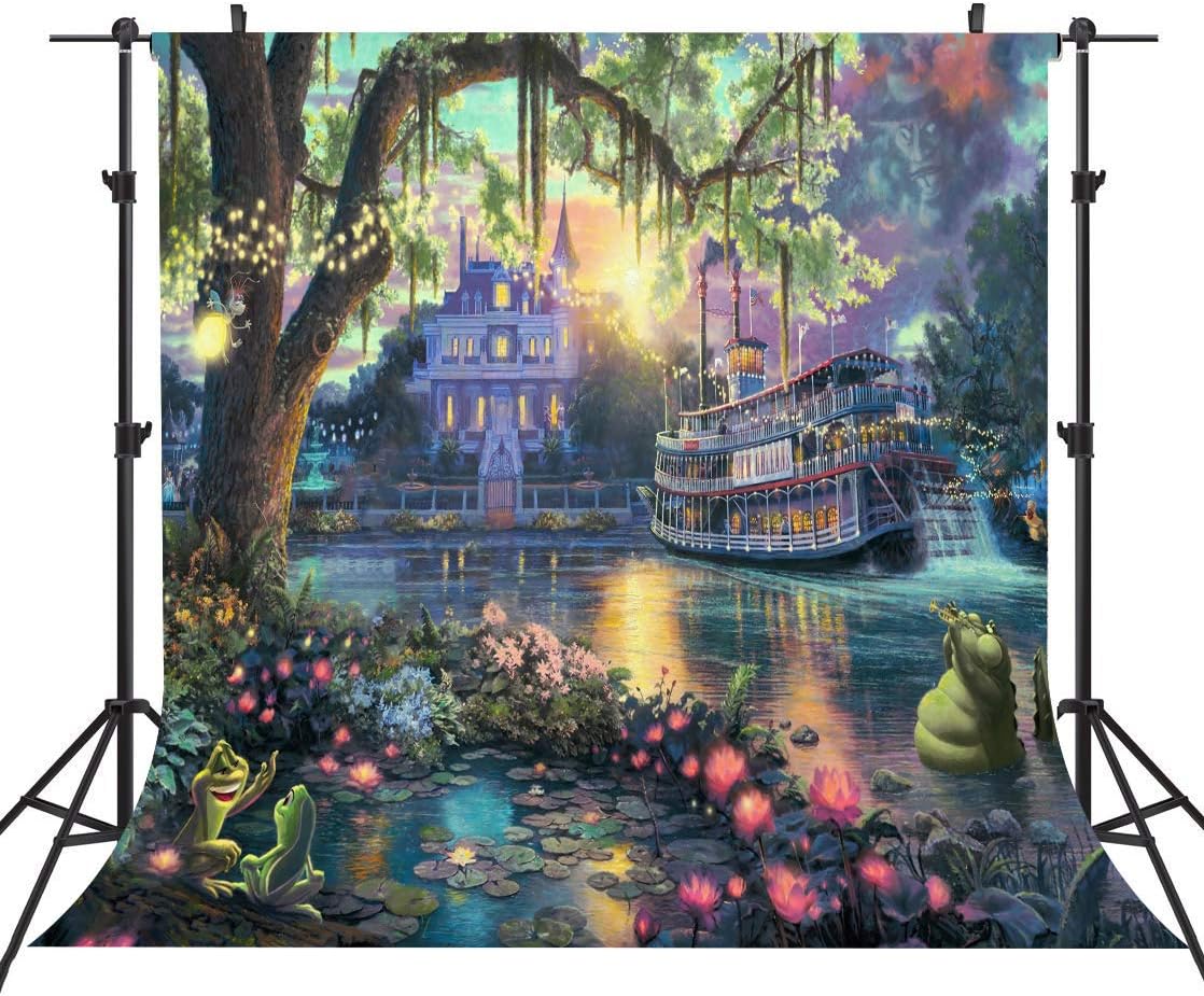 6x6ft Palace Photography Background Fairy Tale Prince Princess Happiness Frog Castle Photography Background Studio Props LYST735