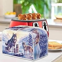 Vista 213 de Marbling Butterfly Print 2 Slice Toaster Dust Cover, Kitchen Small Appliance, Anti Dust and Fingerprint Bread Machine Cover