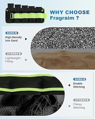 Miniatura 4 de Tobilleras con peso regulable (1-3456810121520 libras), par con pesas extraíbles para trotar, hacer gimnasia, aeróbicos y terapia física