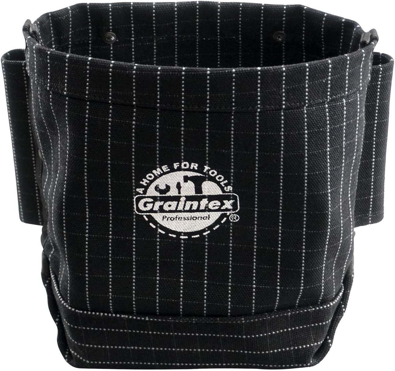 Graintex Nut & Bolt Bag, Heavy Duty Canvas Tool Bag, Tool Belt, Bull Pein Loops, Tradesman, Ironworker, Ideal Bolt Bags for Construction Professionals, Multipurpose Use, DIYers