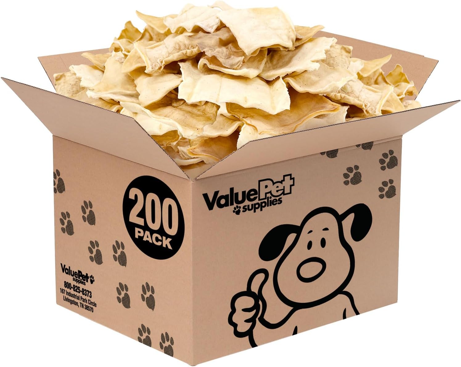 ValueBull USA Rawhide Chips - 200 Count Bulk Pack