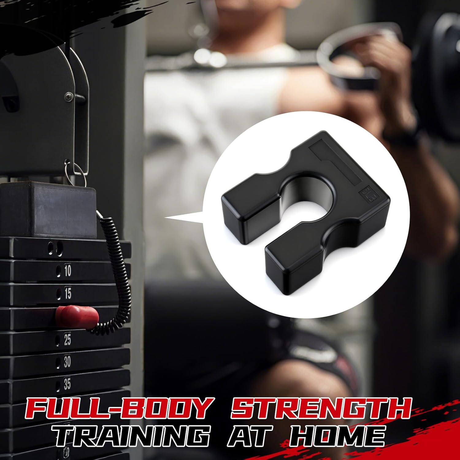Shimeyao 5 Lbs Weight Stack Adapter Plates 5 Pound Add on Weight More Resistance for Gym Accessories Machines