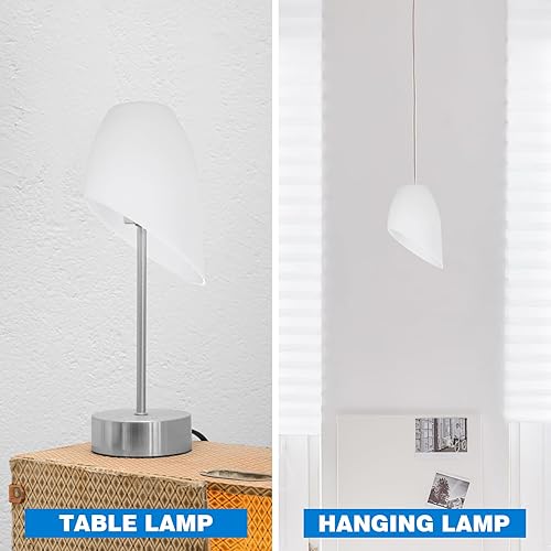 Vista 21 de 5 pantallas de plástico, repuesto de pantalla de herradura, cubierta de pantalla de lámpara de plástico, cubierta de pantalla de lámpara blanca