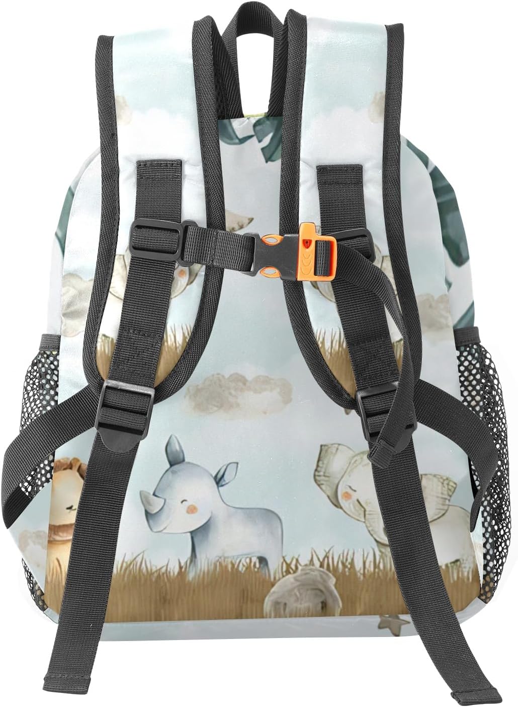Safari Lion Elephant Personalized Kids Mini School Backpack for Boys Girls Toddler Daypack Kindergarten Bookbag