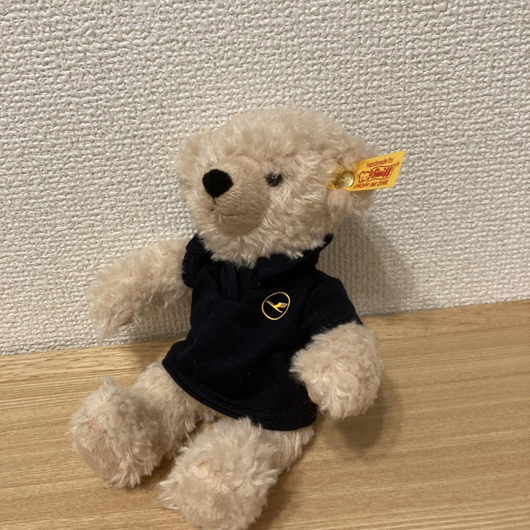 【Steiff】シュタイフ テディベア ルフトハンザ航空 限定商品 美品　箱あり Steiff】シュタイフ テディベア ルフトハンザ航空 限定商品 美品 箱