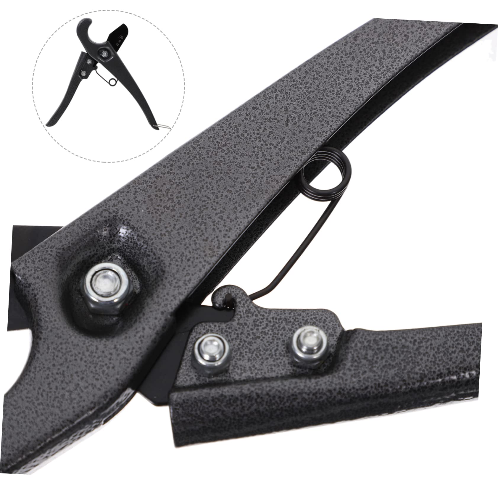 HOMOCONO Pipe Scissors Pvc Pipe Shears Tube and Pipe Cutter Pvc Pipe Cutter Tool Pvc Cutter Tool Hose Cutters Cutter for Pvc Tubing Cutter for Vinyl Pipe Pvc Ratchet Cutter Grey Steel