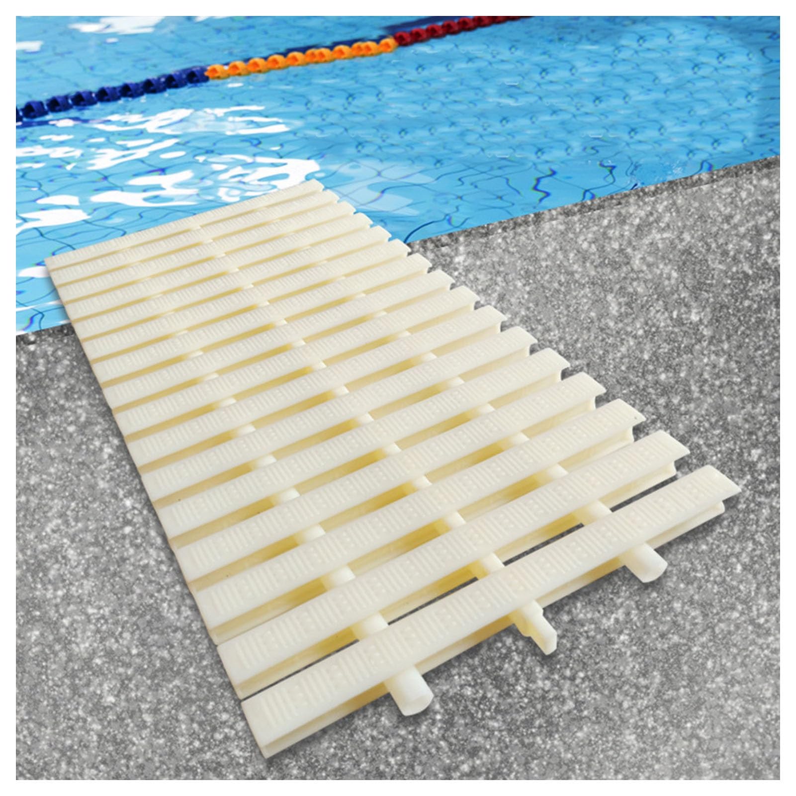Outdoor Pool Drain Grate Cover - 20pcs Interlocking Grates (30x100CM) for Patios, Sidewalks & Farms - Ideal Drainage Solution for Fences & Outdoor Areas