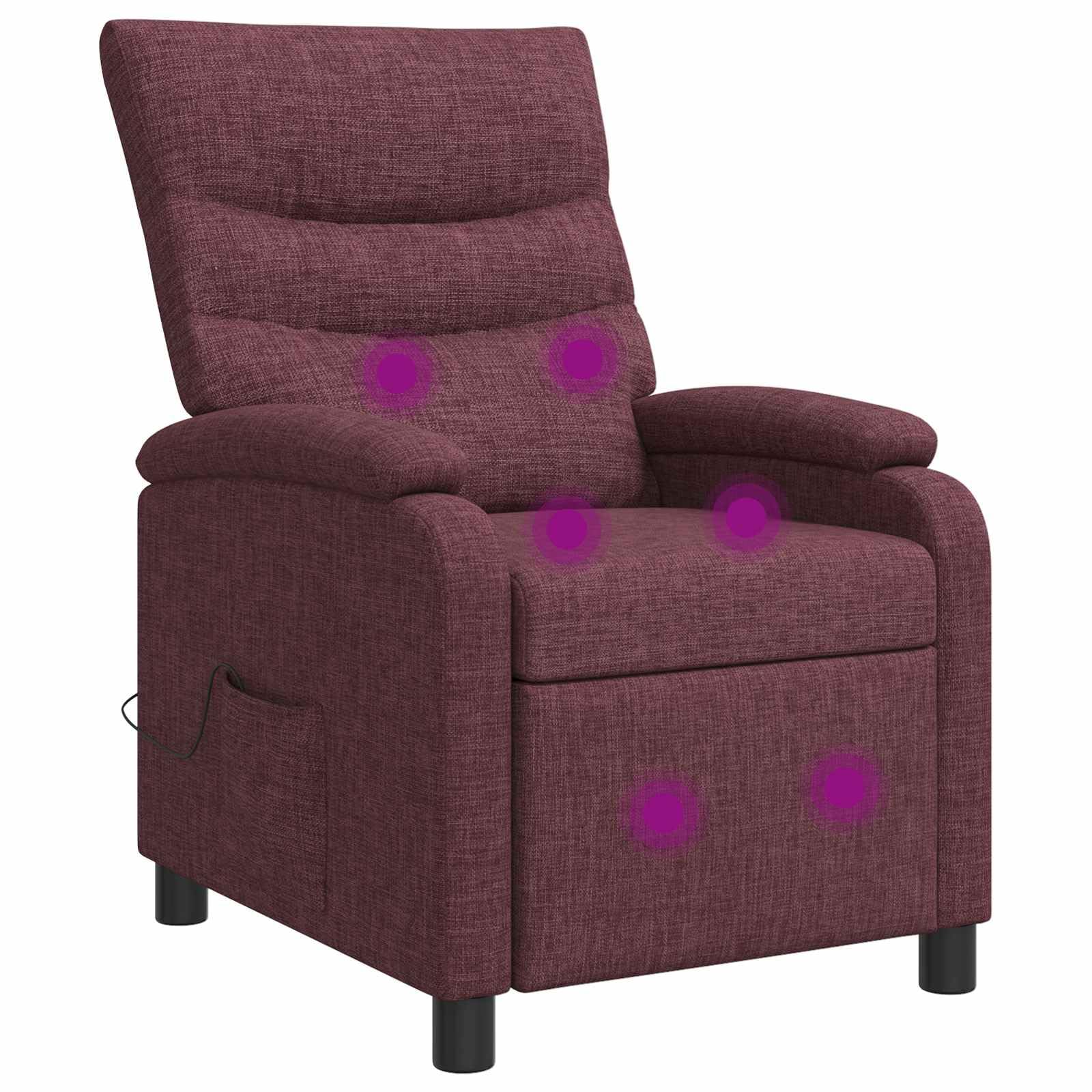 Generico Poltrona Massaggiante Viola Tessuto,42034920
