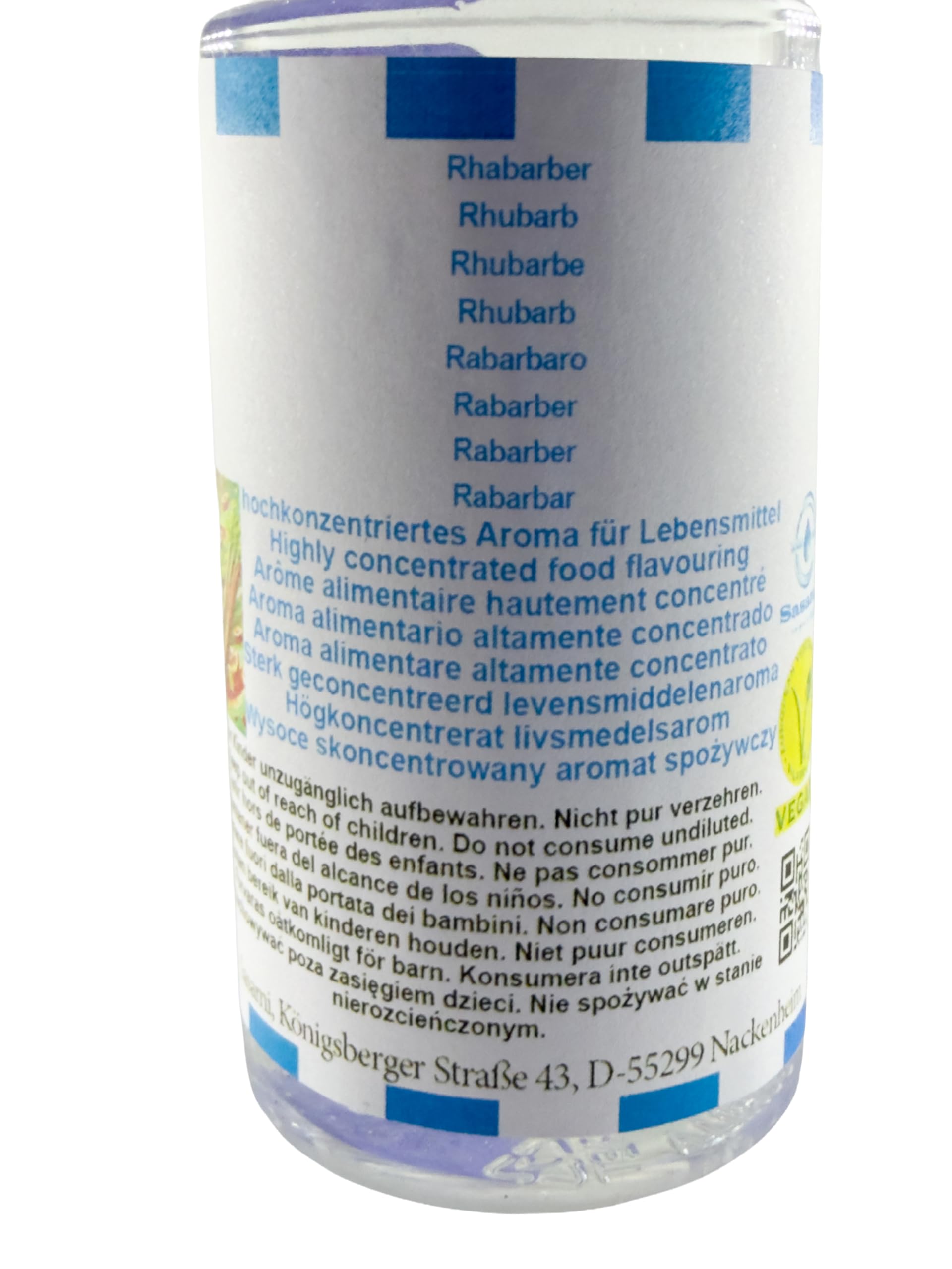 Rabarbaro aroma concentrato - vegano - Sasami - 100ml