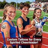 Vista 3 de Papel de tatuaje temporal imprimible para impresora de inyección de tinta, 8.5 x 11 pulgadas, 8 hojas, papel de transferencia de tatuaje