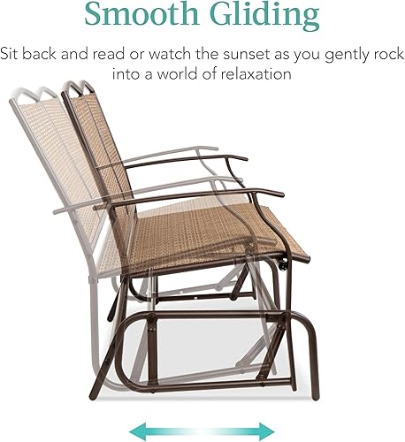 Miniatura 4 de Best Choice Products silla mecedora, para exteriores, para 2 personas