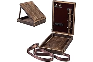Rustic Wooden Crossbody Messenger Box: Timeless Art & Utility