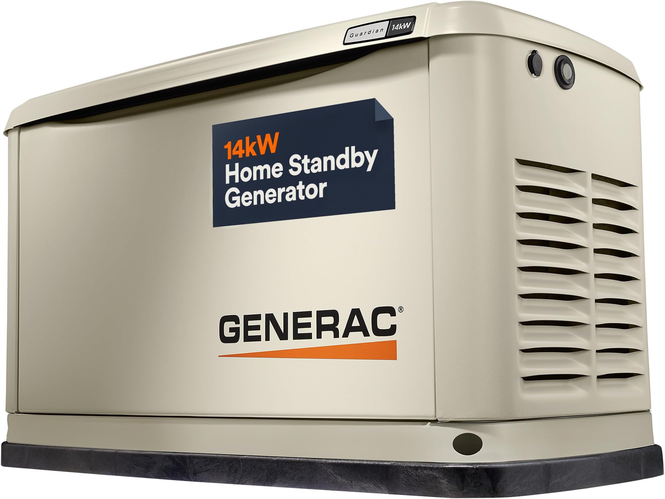Generac Guardian 14kW Home Standby Generator - Automatic Whole House Backup Power for Storms, Emergencies, and Outages, WiFi Enabled, Runs on Natural Gas or Liquid Propane, Quiet Operation