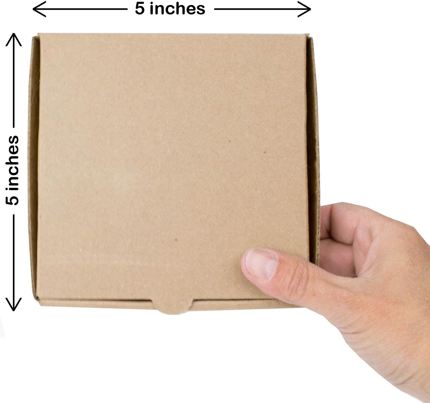 Buу 1 gеt 1 🔥 5 Kraft Mini Pizza Boxes (8 Pack) - Chica and Jo Brand - Square Flat Cardboard Boxes 5 Inch (8)