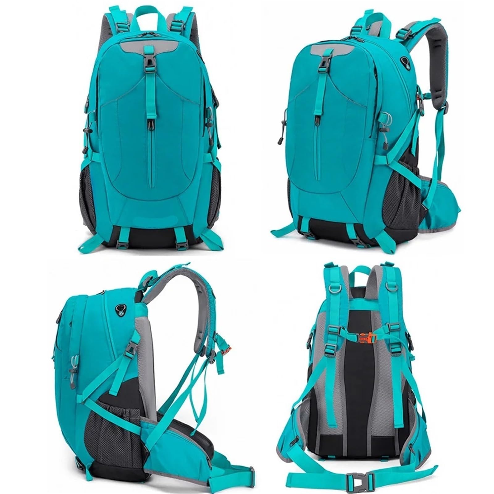 Zaino Trekking Zaino da viaggio for escursionismo e campeggio 40 litri con copertura antipioggia, zaino arrampicata for esterni, grande bagaglio, sportivo for la scuola uomo