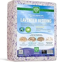Vista 3 de Small Pet Select - Ropa de cama de papel blanco con lavanda natural real. Para conejos, conejillos de indias y otros animales pequeños, 56 L