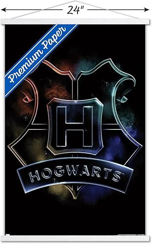 Vista 104 de Trends International Harry Potter - Póster mágico de pared con escudo de Hogwarts, 14.725 x 22.375 pulgadas, versión premium sin marco