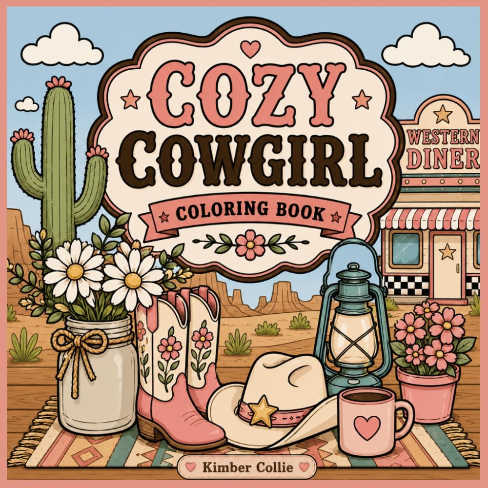 Cozy Cowgirl Coloring Book