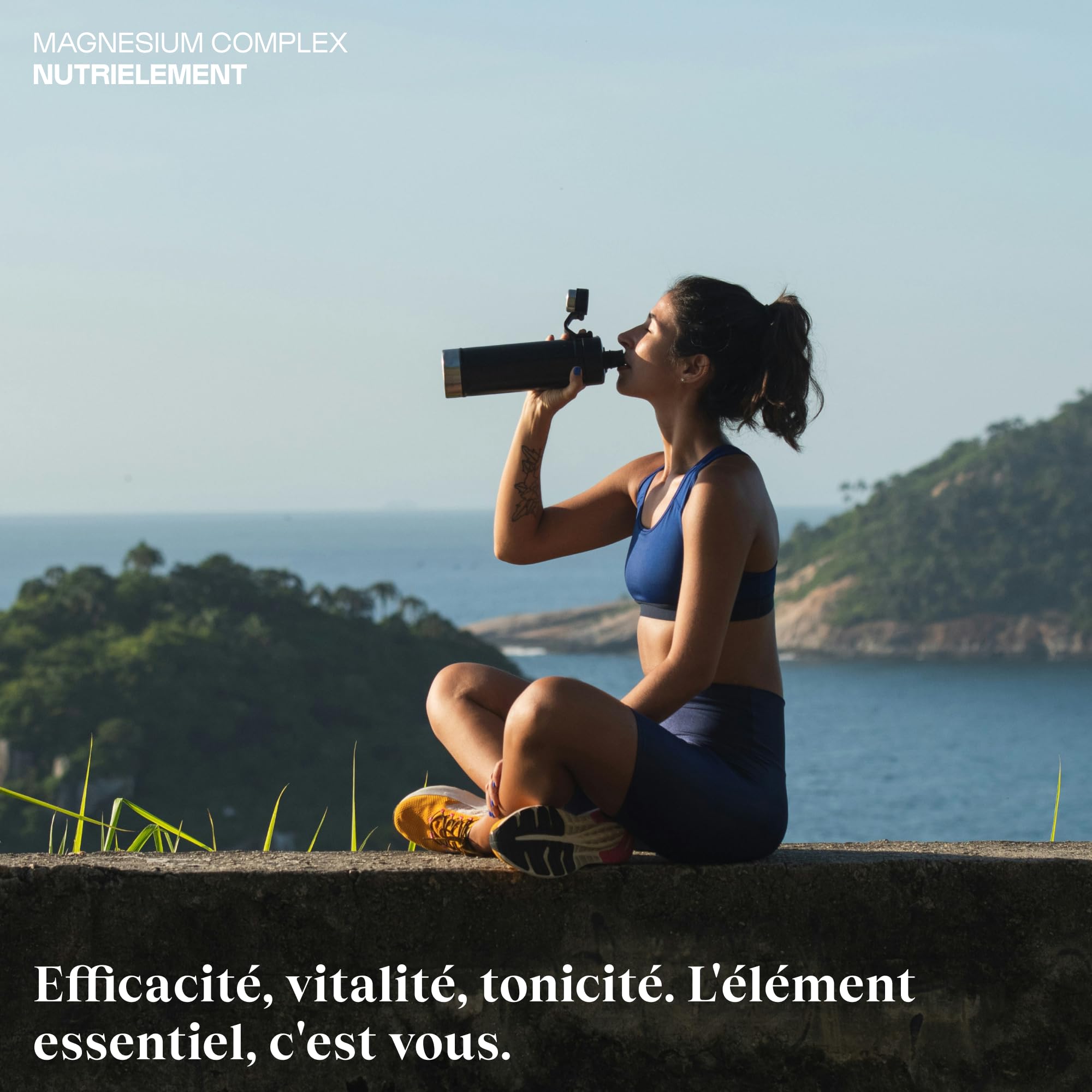 Nutrielement - Magnesium Complex - 60 gélules - L-Pidolate + Citrate de magnésium + magnésium Bisclycinate - Complément alimentaire Fatigue, Système nerveux, Energie - Biodisponibilité élevée