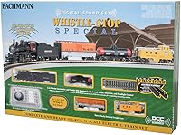 Vista 2 de Bachmann Trains - Whistle-Stop Special DCC Sound Value Ready to Run Electric Train Set - N Scale , Black