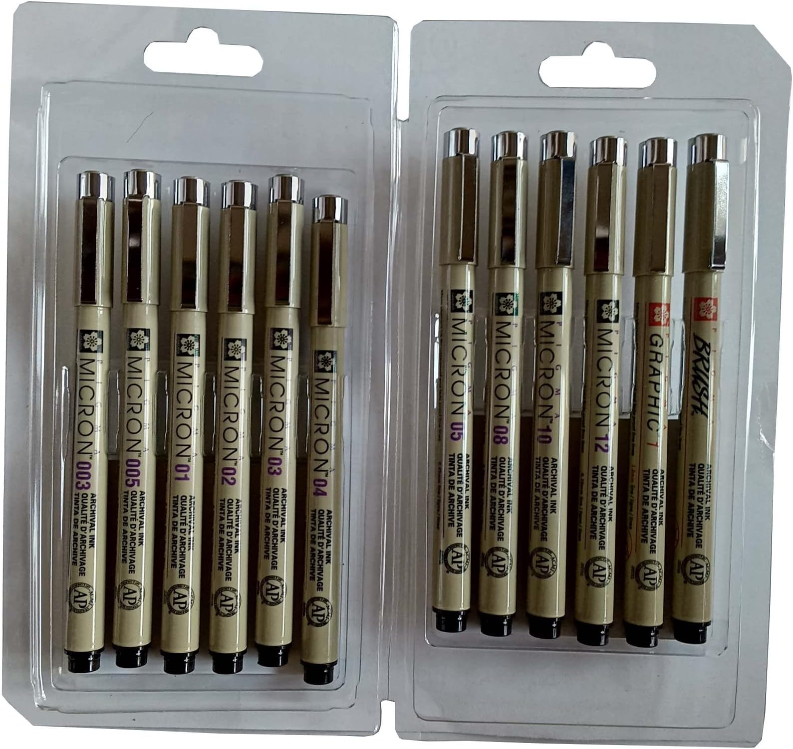 Sakura Pigma Micron De 6 Piezas Gráfico Linea Fina .20-.50mm | Envío gratis